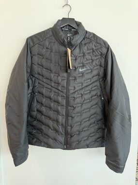 Nike Running Therma-Fit ADV Down Zip Jacket Black FB7556-010 Men Size M